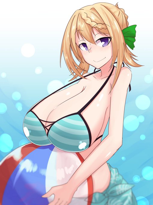 水着パースのインパクトがデカすぎて健全なイラストを衝動描きするなど 