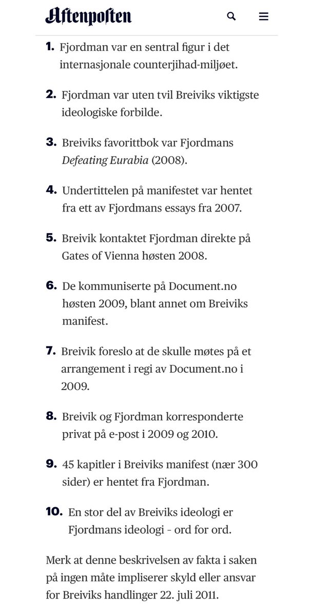 Ti grunner til at Peder Jensen (Fjordman) unngår offentlig debatt om hans egen betydning for ABBs radikalisering (fra Aftenposten 02.02.2020) bit.ly/3z5nzwe