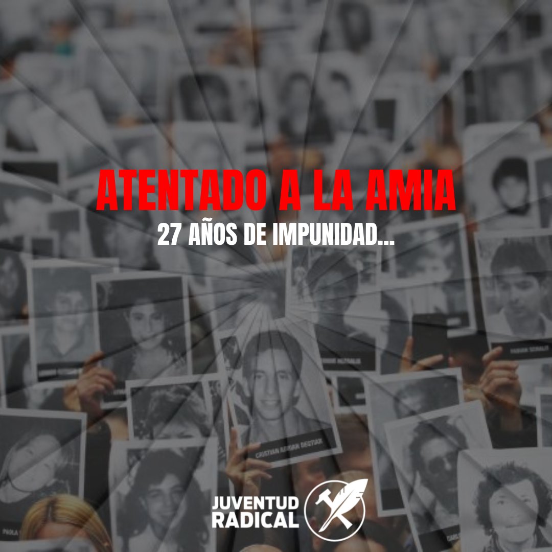 ¡PROHIBIDO OLVIDAR!❌

👉La impunidad cumple 27 años. Un aniversario del miedo, de la injusticia y del dolor. Lxs argentinxs seguimos escuchando las sirenas de la desidia y el sufrimiento de las víctimas.