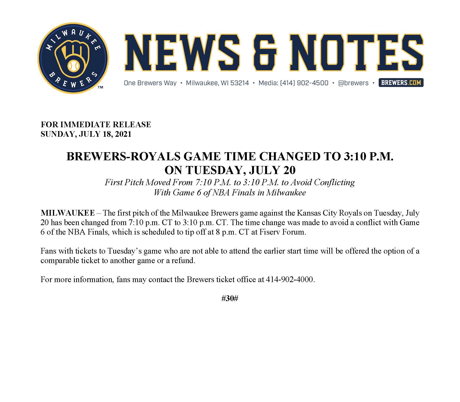 [情報] 釀酒人為了公鹿將比賽提前