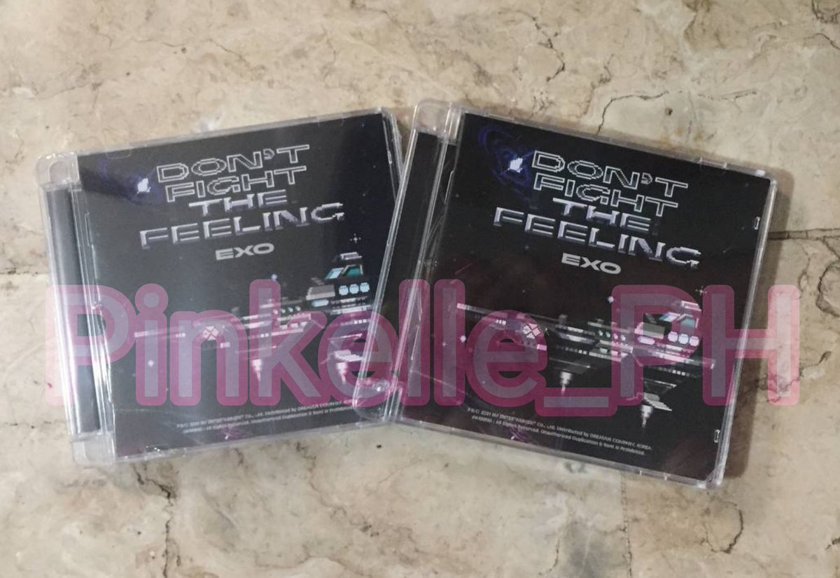 pinkelle_ph's tweet photo. WTS LFB

EXO Special Album [DON'T FIGHT THE FEELING]

✨Price: 
Expansion Ver - 590 PHP + LSF
Available: all members
Jewel Case version - 490 PHP + LSF
✨Sealed with Poster

🔗Order form: https://t.co/TCtzAVLdvT

#PinkelleOnHand #EXO #DONT_FIGHT_THE_FEELING https://t.co/rUfLWUvk5H