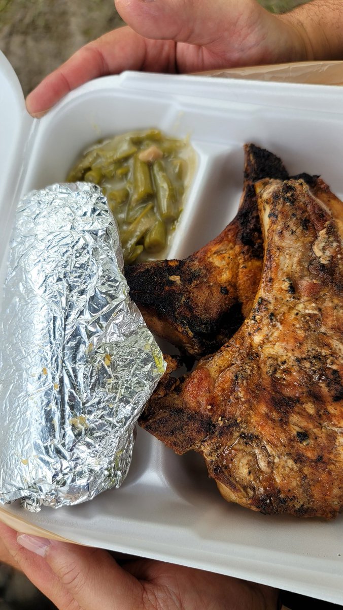 PORK CHOP DINNER-COME AND GET IT!!! Dine in or carryout available up on the hill in the 4-H Center 
1 pork chop meal $8.00
2 pork chop meal $11.00
Comes with baked white or sweet potato, green bean casserole, applesauce, bread/butter 
These will sell out!!