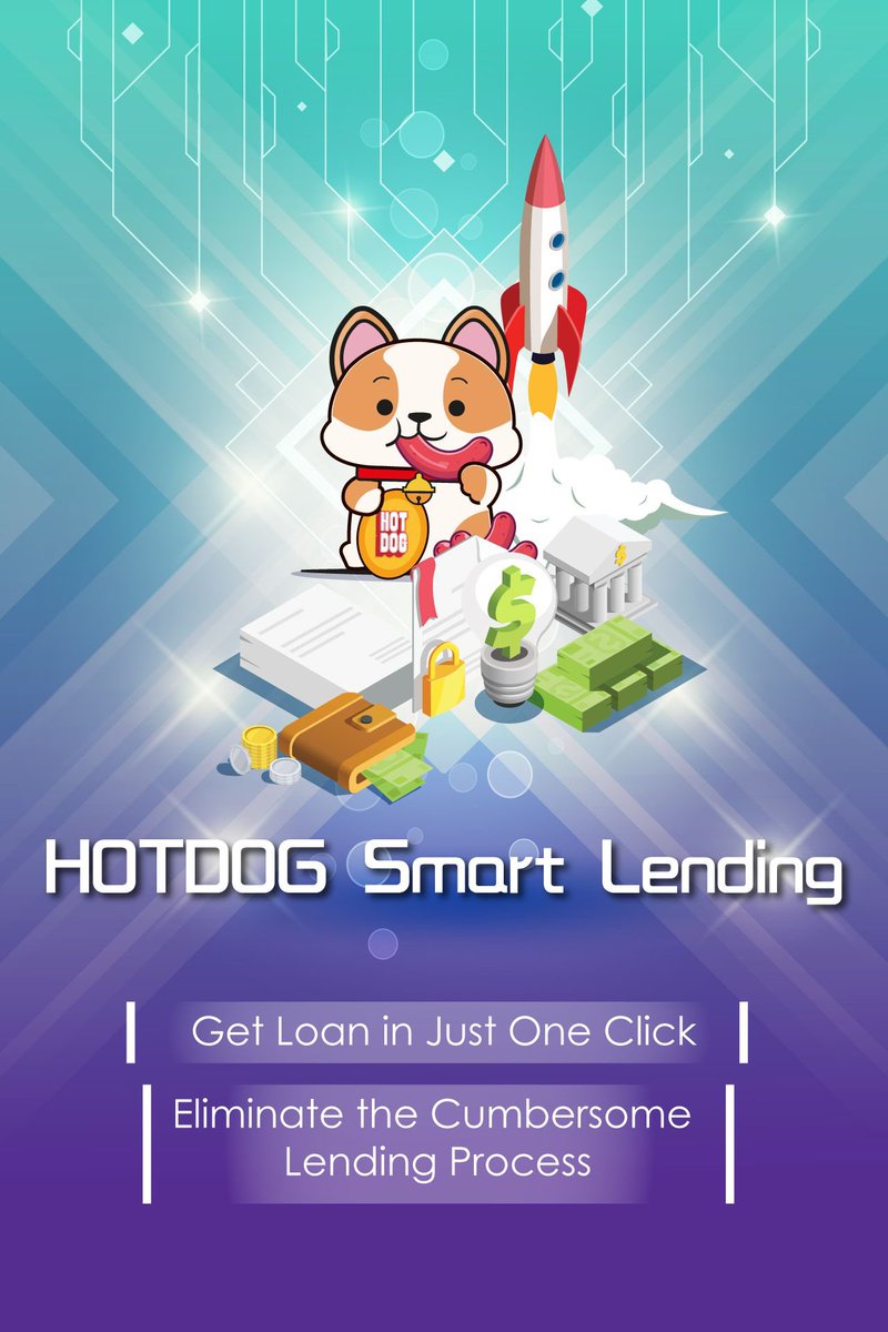 hotdogtoken's tweet photo. ✨HOTDOG Lending✨
1️⃣ Step in Place
❌Eliminate cumbersome process https://t.co/ZWClIzYlqs