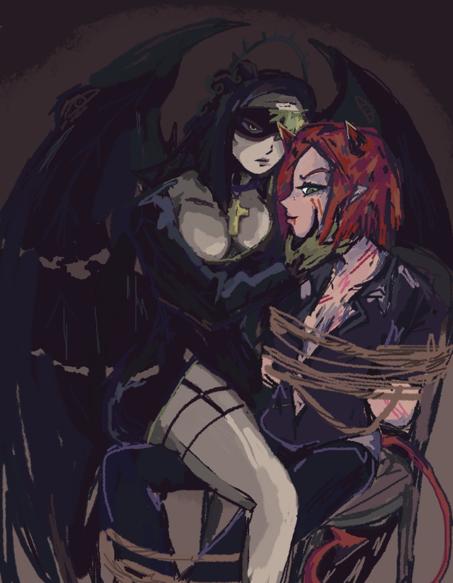 doprisdia's tweet photo. //cw for blood and suggestive
Ayooo its prosciutto week! so im putting up more insular shit 😭 this time its. fem diapro from a demon au (WHEW) and. yeah 🐊 stan diapro :) @prosciuttosweek #RareProsciutto2021 #ProsciuttoWeek2021  #jjba #ventoaureo https://t.co/y2KxE7zdsG