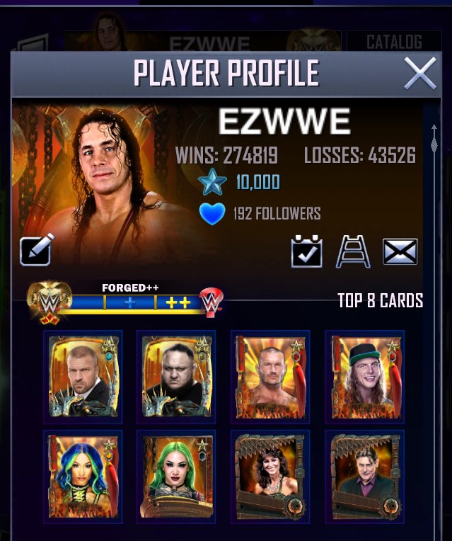 EZil84's tweet photo. Breaking News!!! #WWESuperCard history has been made. We have the 1st Five Figure Star Man on record. The one and only player with 10,000 cards is EZWWE E Z W W E is Mr.10k and no one can ever take that away. Don’t hate. Let’s celebrate. 🌟🤴🏻🍾  @WWE  @WWESuperCard https://t.co/oyFeAizdfV