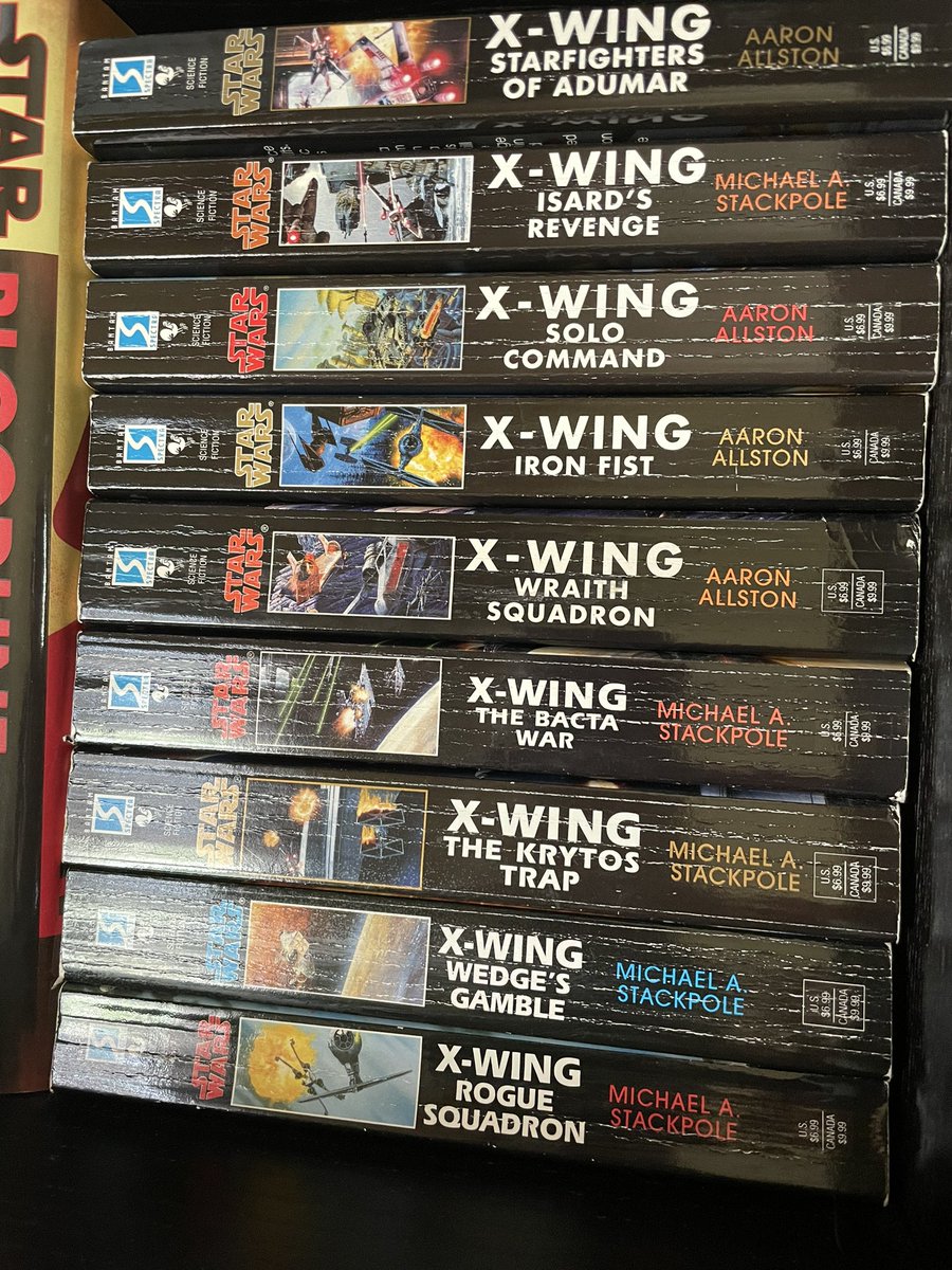 @MentorSkywalker @MasterJediMara @ThaMandalorian @ComCodyCC2224 @RebelLOrgana @TIESuperior @TheChosen0ne501 Planning to reread the X-wing series next month.