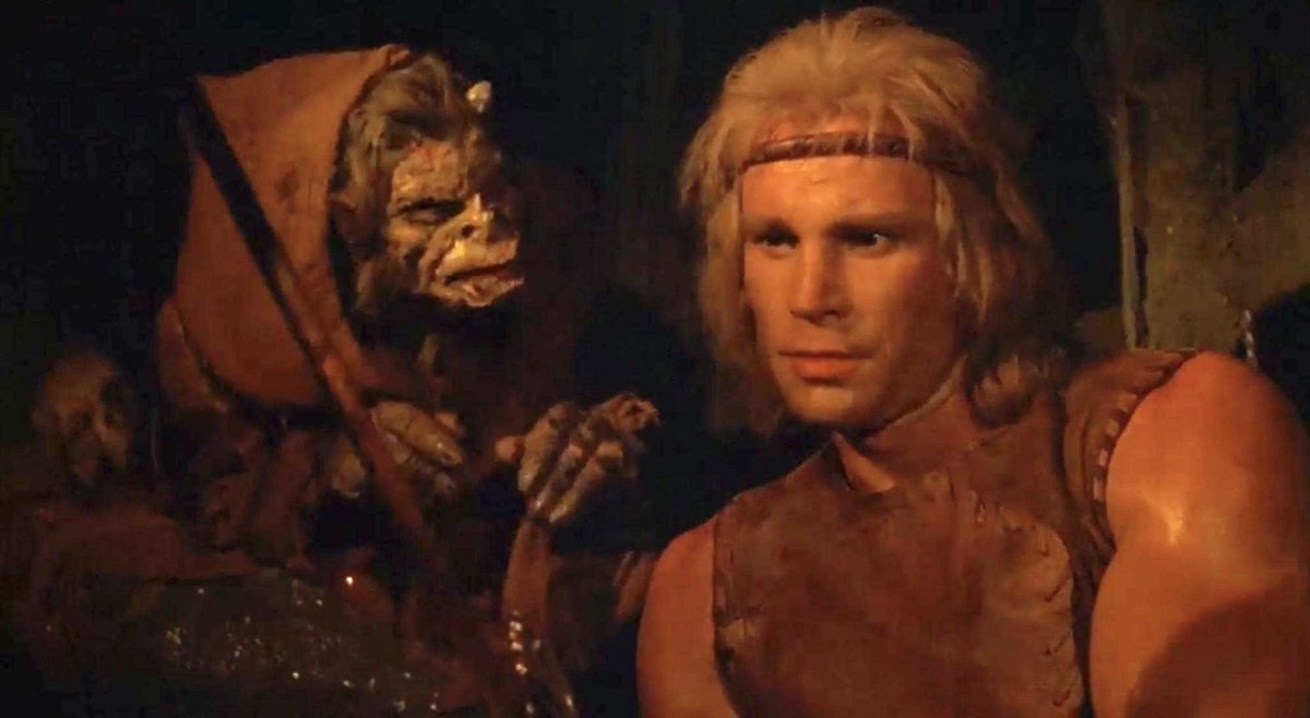 EugWSerra's tweet photo. On September 2, 1983, Deathstalker was released!
Fun Fact: Richard Brooker - Jason Voorhees from Friday the 13th Part 3 - performs in the film (without a hockey mask) as Oghris.
#Deathstalker #RickHill #BarbiBenton #LanaClarkson #RichardBrooker #VictorBo https://t.co/wec0jW5Zr2