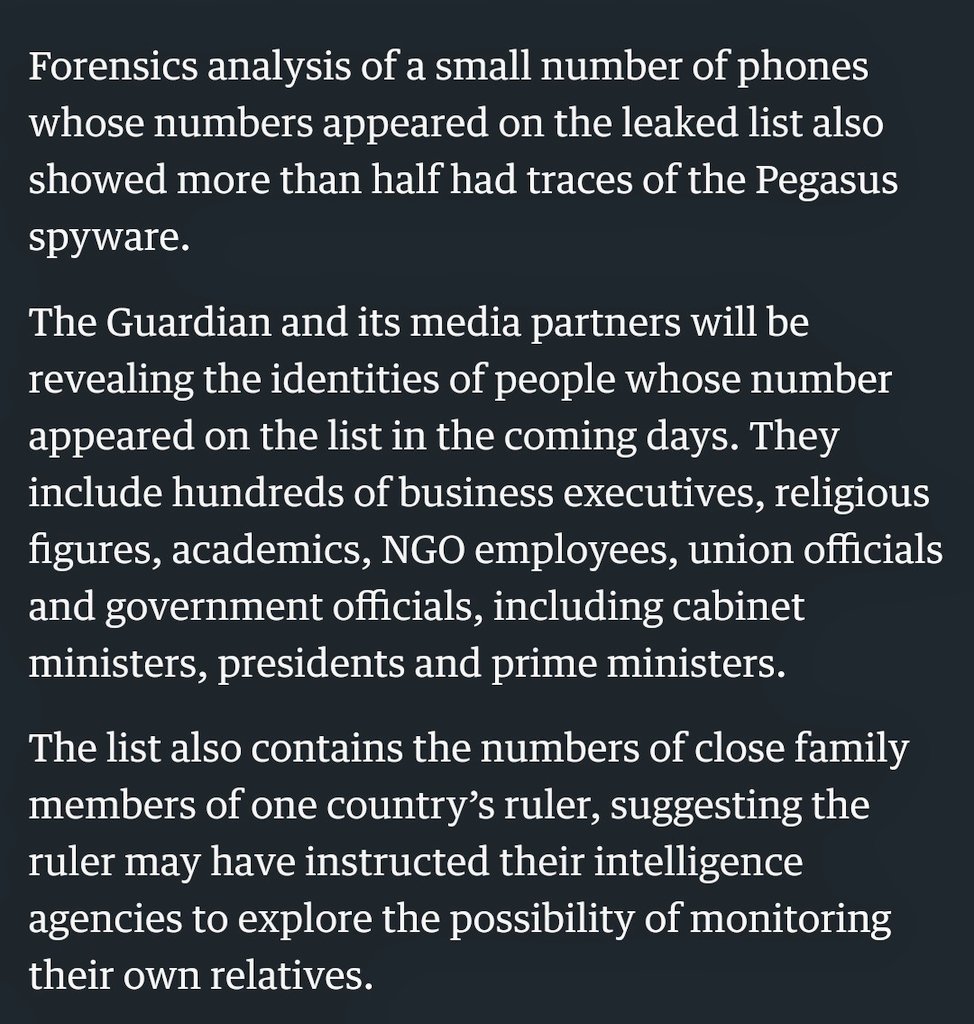 nimishsshah's tweet image. Attention! Something Important! #PegasusProject
theguardian.com/world/2021/jul…