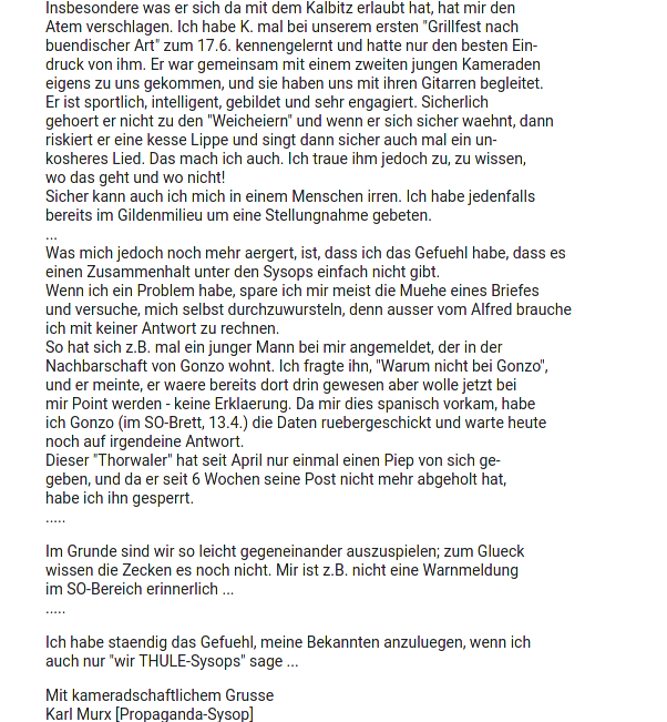 Gegen_die_AfD's tweet photo. Wer wohl dieser begeisterte Kamerad gewesen ist der 1995 im Thule-Netz unterwegs war? ;) Ok, Insider wissen wer es ist, #Kalbitz aber irgendwie fehlte einigen die Thule Netznachricht zu Kalbitz aus 1994/95 also Anbei! #AfD #NoAfD https://t.co/30KOqbduw7