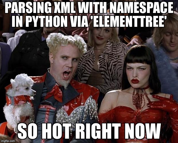 overflow_meme's tweet image. Parsing XML with namespace in Python via &apos;ElementTree&apos; stackoverflow.com/questions/1485… #xml #python #elementtree #xmlparsing #xmlnamespaces