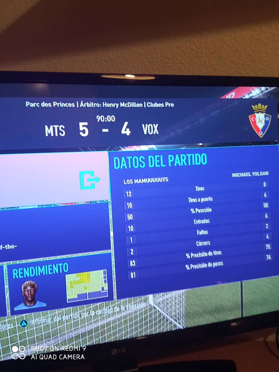 Ganamos 5-4 frente a <a href="/MichaelYoldan_/">Michael Yoldan</a> en un partido muy igualado en el que se decidió en el último minuto.Conseguimos nuestros primeros +3 en la liga @UCPAesp.

A las 23:20 tendremos nuestro próximo partido.