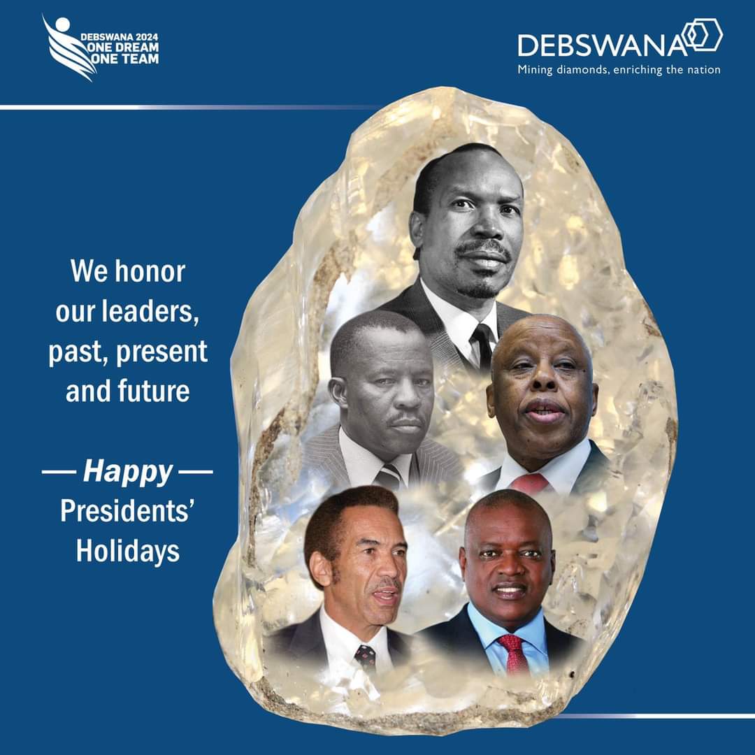 Happy Presidents Day Weekend , Botswana. We should now aim to have a 'Mother' among those figures.