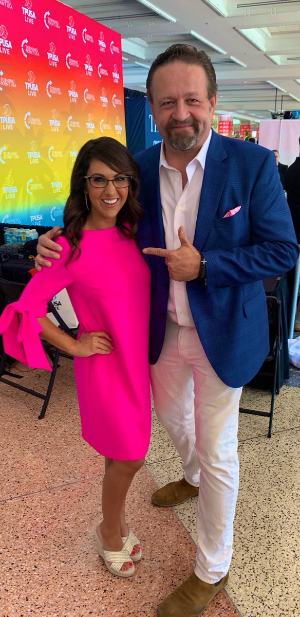 SebGorka's tweet photo. Patriots come in all sizes!
Truly honored to address the thousands of #SAS2012 attendees with pistol-packing Momma @RepBoebert !
@TPUSA https://t.co/BXYR5uzG5x