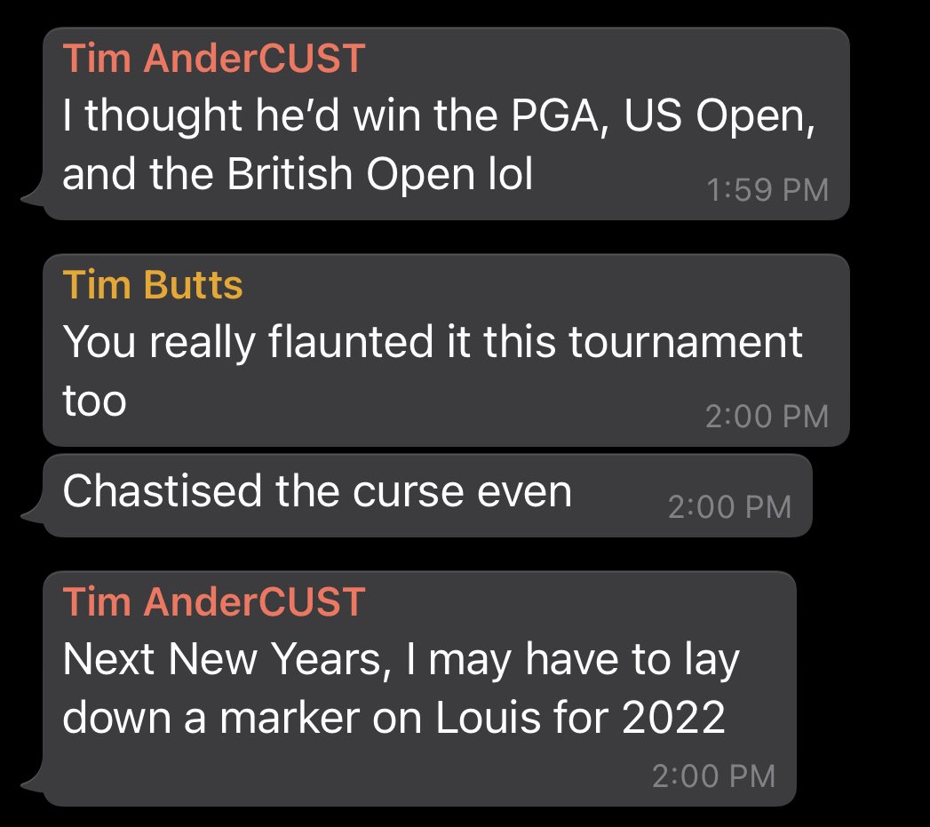 Pat Mayo On Twitter Cust Out Here Already Delivering Body Blows To Louis 2022 Chances 2022 Pat Mayo Pga Championship