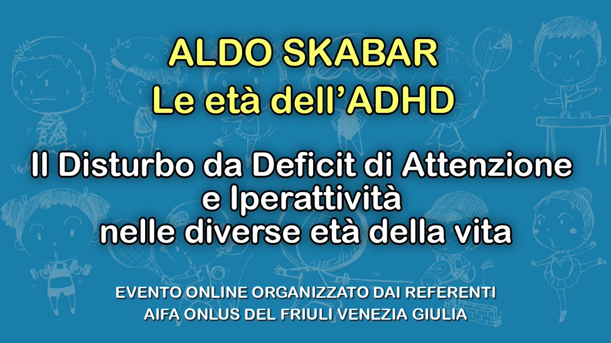 StampaAdhd's tweet photo. È on line sul canale YouTube di AIFA Onlus, Associazione Italiana Famiglie ADHD, il video “Le età dell'ADHD” https://t.co/JmEMilmG6V
#ADHD #bambino #adolescente #adulto
https://t.co/FLZ3aHhKu2 https://t.co/vZgHbLXCqk