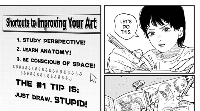 chainsaw man author dropped a one shot today and LMAO 