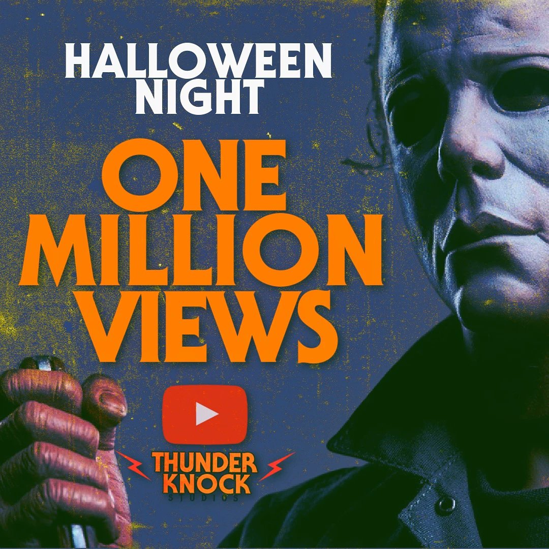 JPD224's tweet image. Congrats to the cast and crew of @HalloweenMov on reaching the one million view milestone. Thank you to everyone who's taken the time to tune in and give our film a chance. I will always be grateful. 🔪🎃
#halloweennightmovie #onemillion #views #onemillionviews #halloweennight