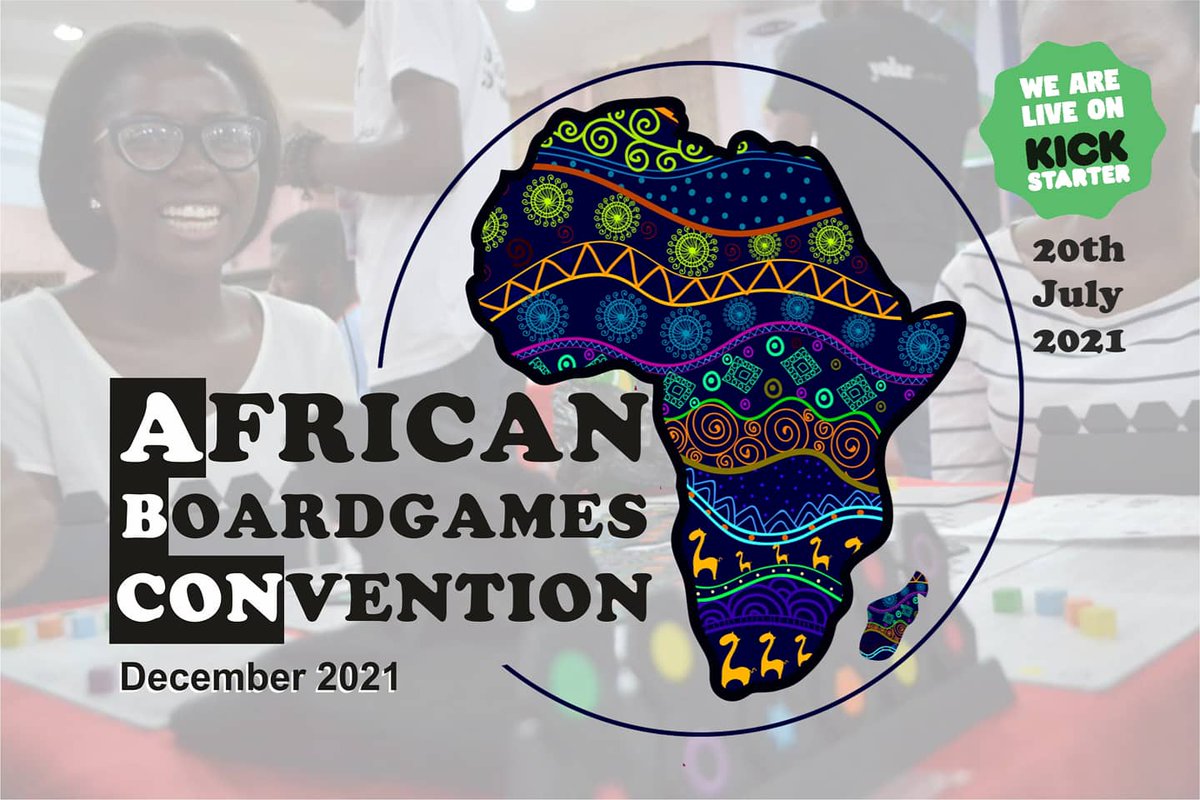 Super news🥳🥳🥳. Please help us spread the word 🙏🏽🙏🏽🙏🏽

We are kickstarting our online campaign to host the 5th Edition of the African Boardgames Convention – AB Con
 kickstarter.com/projects/cowri…

#ABCon #ABCon2021 #BoardgameConvention #BGG #CowrieGames #NIBCARDGames #CentroidGames
