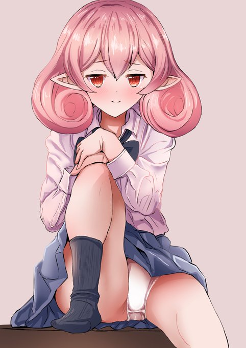 「制服パンチラ挑発ネネカ様」わぁすげぇ長いタイトル! #ネネカ #プリコネR 