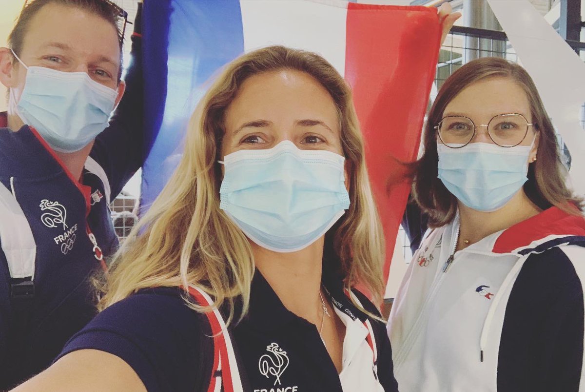 Ça y est c’est le grand départ ! 🇯🇵
Pas de public à #Tokyo2020 mais on part le cœur gonflé à bloc ❤️ de tous les messages d’encouragements que nous avons reçus 🙏🙏🙏 
Merci à tous pour toutes ces bonnes énergies 🙌
Let’s go 🔥
📷 <a href="/riblanc/">RiBLANC</a>