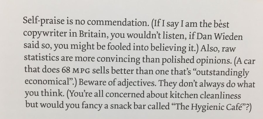 rshotton's tweet photo. Copywriting advice from Alfredo Marcantonio

In The Copy Book https://t.co/l2aNusXeA1