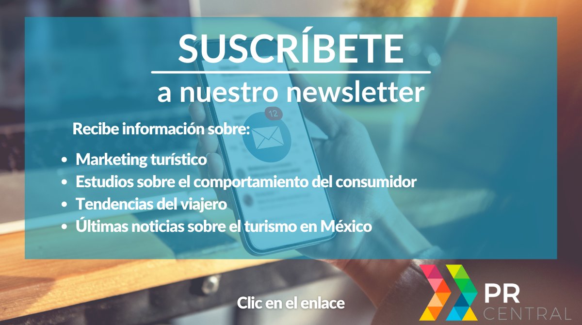 prcentralmx's tweet photo. ¿Aún no te suscribes al #Newsletter de #PRCentral? Esto es todo lo que te estás perdiendo. 👇🏻☹️ https://t.co/CqIvqUpxiy
#MarketingDigital #Comunicación #IndustriaTurística #Tendencias #México #Turismo https://t.co/E8azzlfP0P