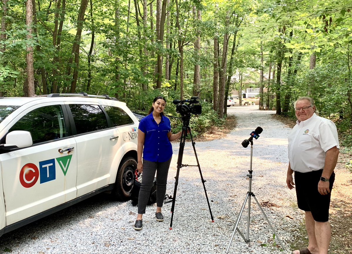 WilliamDWeber's tweet photo. It’s a great beach day #GrandBend @LambtonShores Thanks to @JadenCTV for talking about #safetyfirst rules #respectothersspace #Summer2021 https://t.co/LDvEwTjrM2