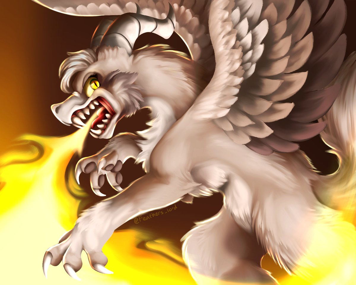 feathers_lord's tweet photo. Art trade with @B3anQu33n ! Fluffy Drago gal :O hope you like it!
#dragon #dragons https://t.co/24c5z31b4S