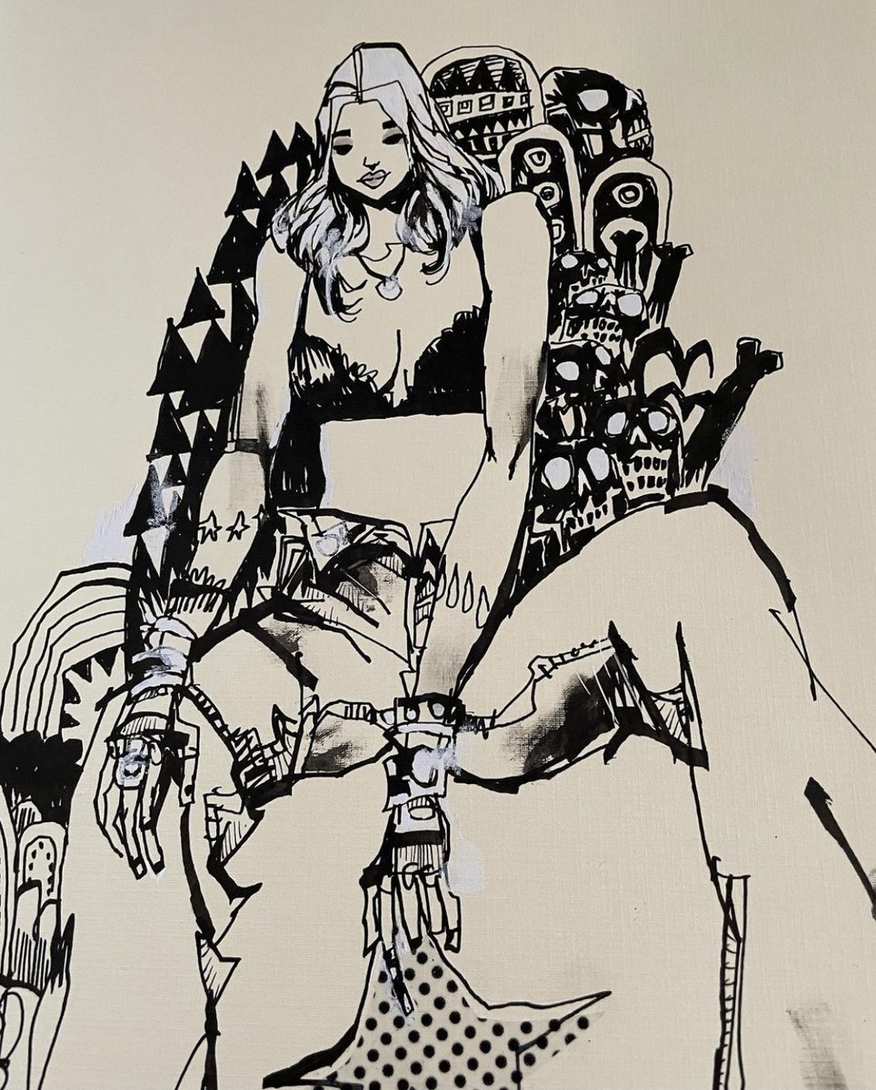 JimMahfood's tweet photo. Original art available at https://t.co/juHFToQuyU
@inkyknucklesart
#inks #originalart #freestyle #goodstar #girl #inkyknuckles #psychedelic #destruction #visualfunk #foodone #jimmahfood https://t.co/SELiEAC1Ud