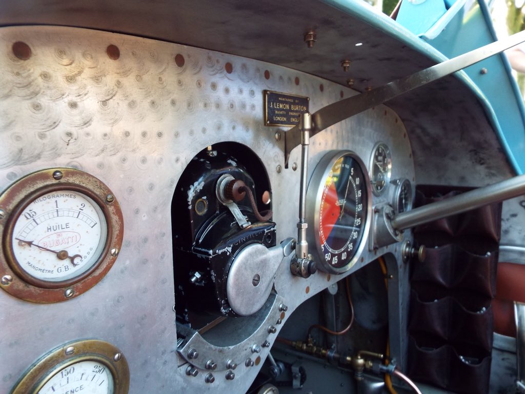 Pretty much as good as it gets. This lovely Bugatti visited on Friday. Good to hear that the magneto is working well.