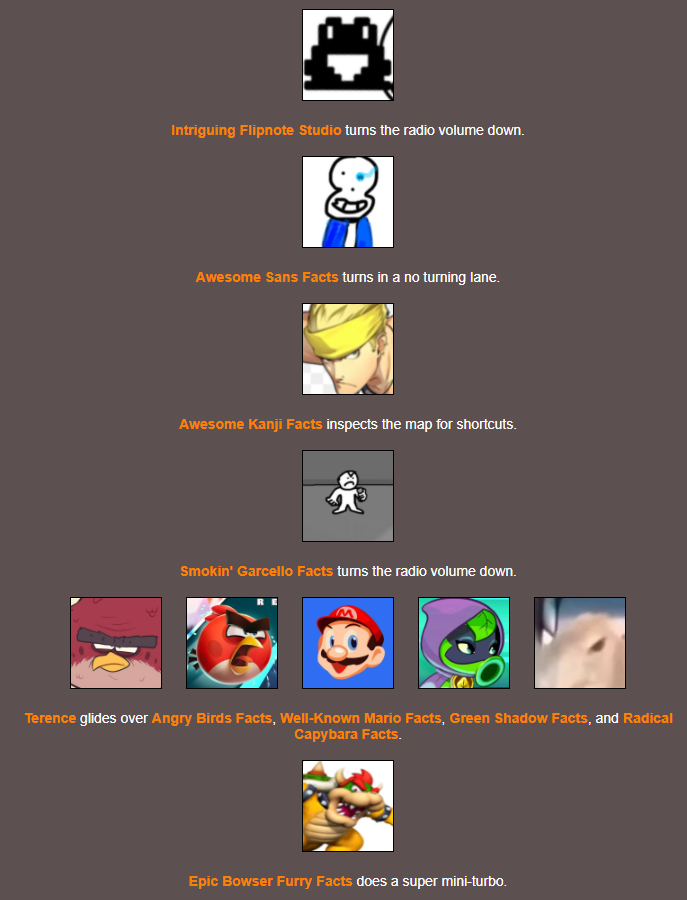 TrinityO5_'s tweet photo. On section 3 @UnovaFact is taken out by the Kanye Cycle and @SONICAWSMEFACTS drinks poison! #FACCAR https://t.co/IlDpMyqk4f