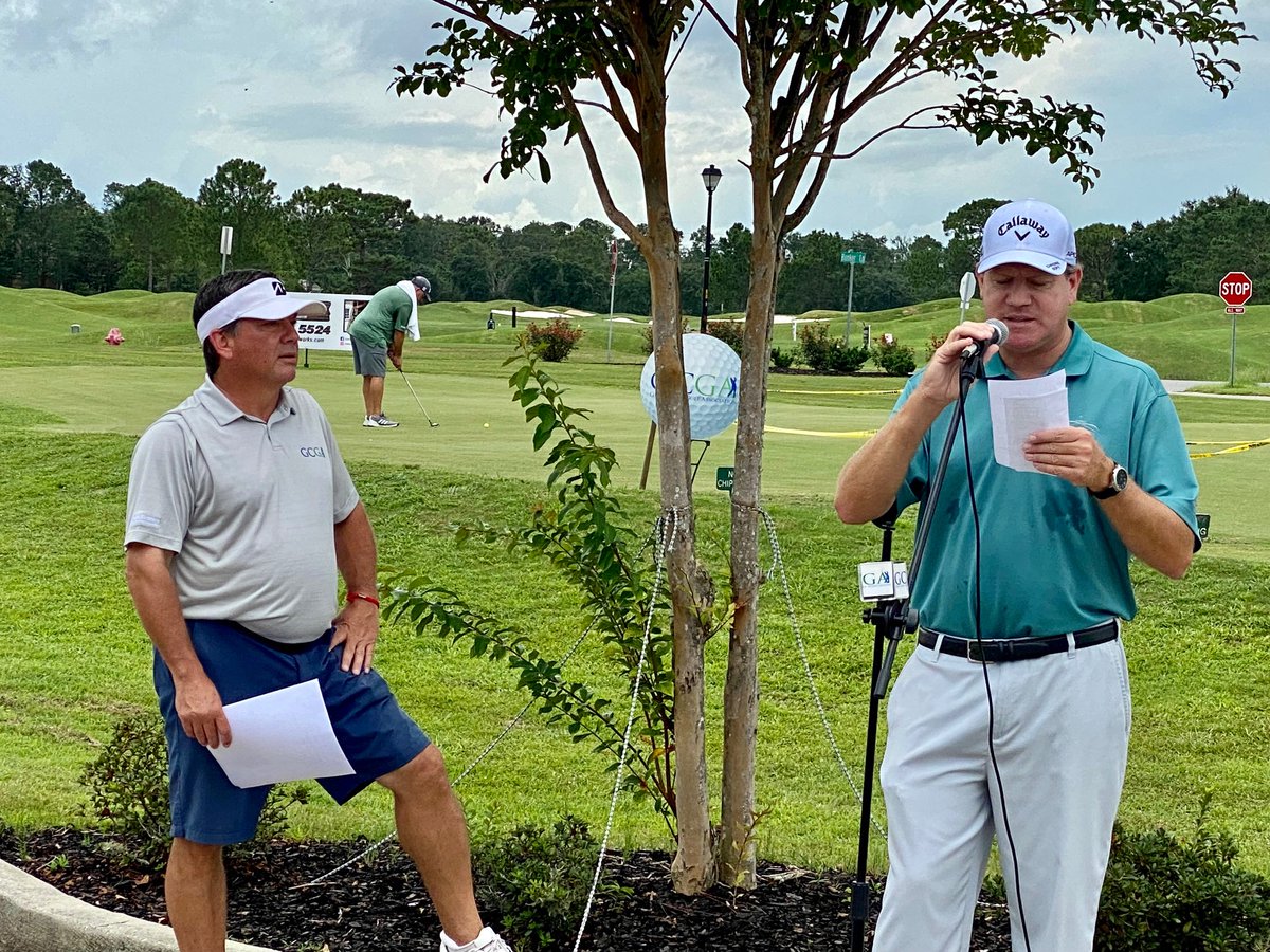 The GCGA Tour is off and running at GlenLakes Golf Club!  The weather has cleared for the 12:00 start, and almost 100 golfers are on the course, playing for today's Championship!