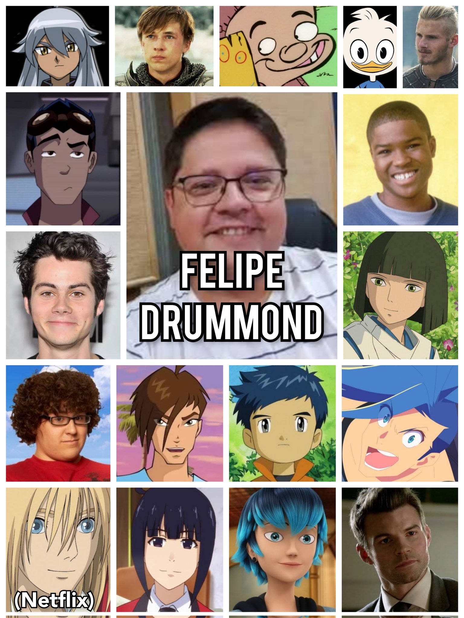 Personagens Com os Mesmos Dubladores! on X: Dando jus ao sobrenome, este  homem sempre foi um dos meus favoritos! Alguns dos papéis do grande Felipe  Drummond! Felipe é conhecido por dublar o