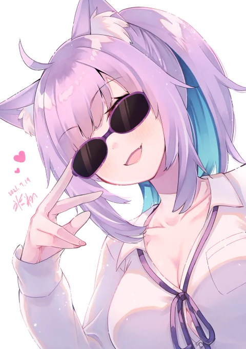 新衣装おめでとうございます～ぱっつんポニテもカワイイ～～～～
#絵かゆ 