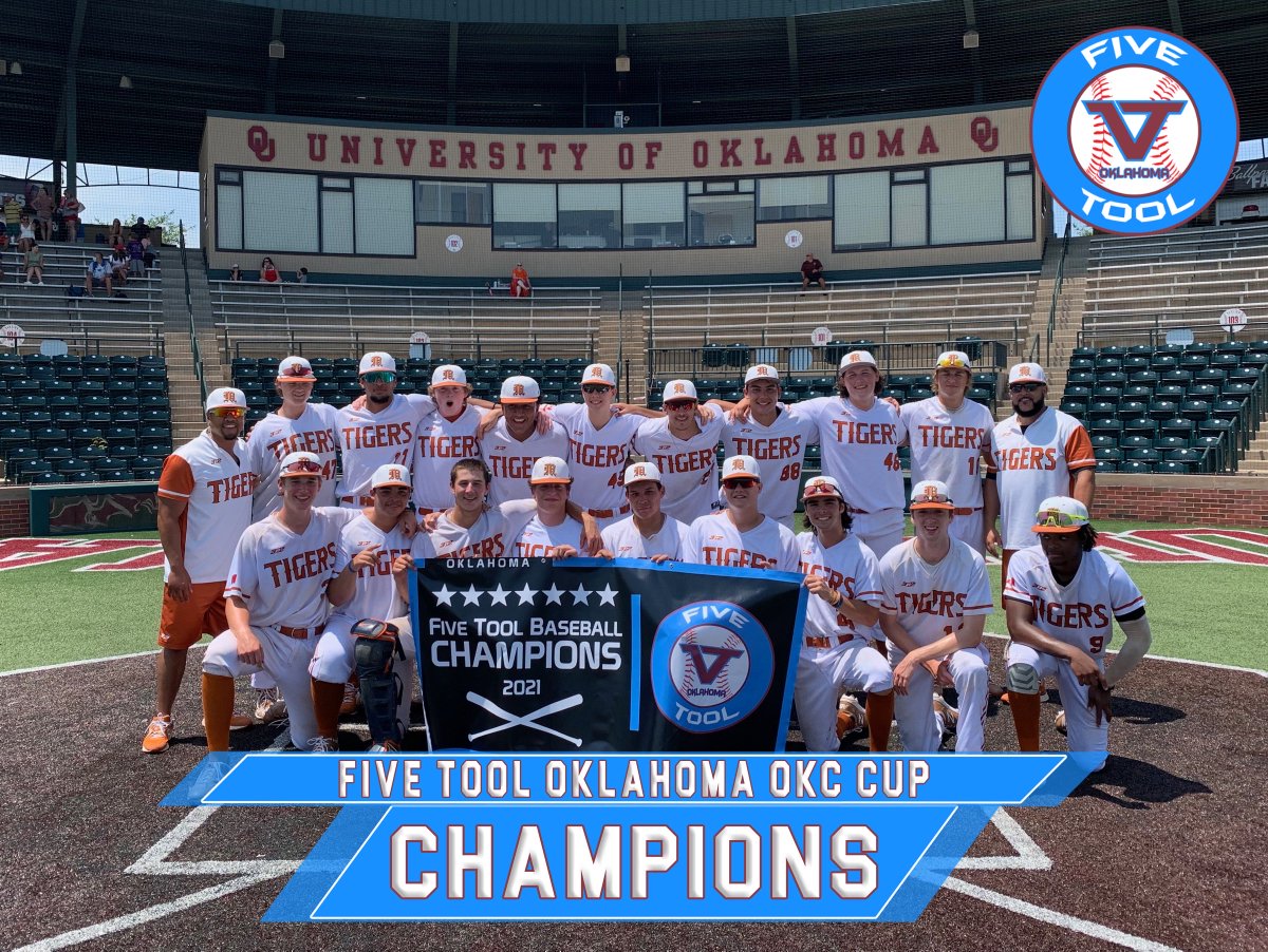 FiveToolOK's tweet photo. 🏆CHAMPIONS🏆

Congrats to @HppTigers Travers on winning the 16U Division Championship of the @FiveTool Oklahoma OKC Cup!

#WatchEm https://t.co/JZ6QFHBWHv