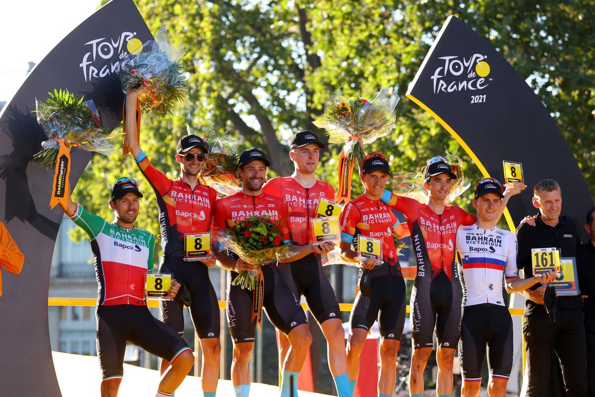 Congratulations to the best team!

<a href="/sonnycolbrelli/">Sonny Colbrelli</a> 
<a href="/WoutPoels/">Wout Poels</a> 
<a href="/mhaller91/">Marco Haller</a> 
<a href="/fred_wright0/">Fred Wright</a> 
<a href="/dylan_teuns/">Dylan Teuns</a> 
<a href="/PelloBilbao1990/">Pello Bilbao</a> 
<a href="/matmohoric/">Matej Mohoric</a> 

📸 <a href="/bettiniphoto/">BettiniPhoto</a> 

#TDF2021 #RideAsOne