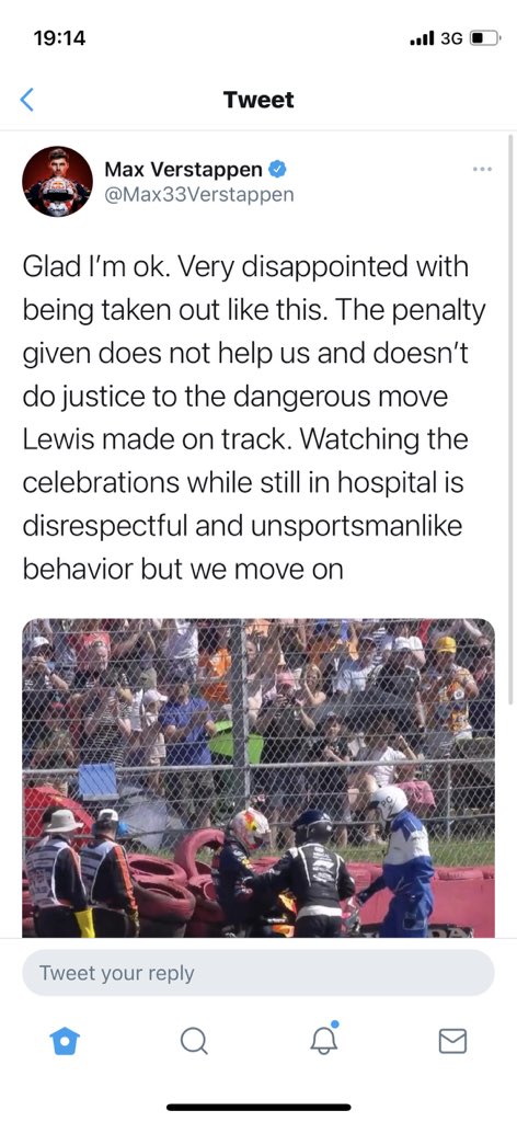 I’m a Lewis fan. And a Max fan. But Max’s tweet is one I think he might come to regret.