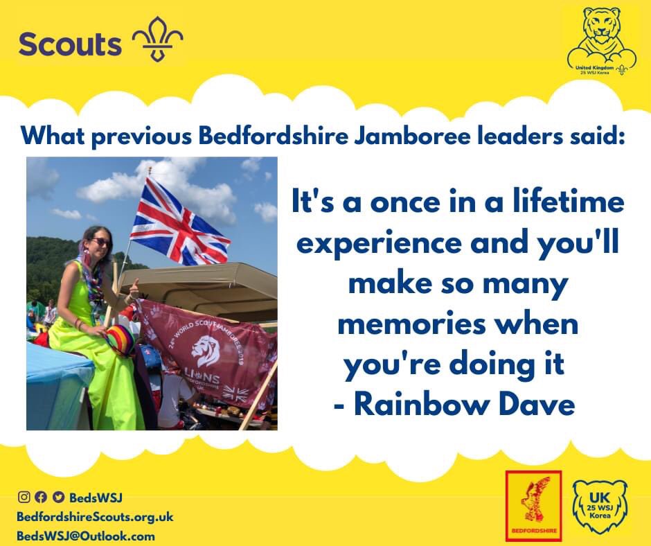 Bedfordshire World Scout Jamboree Unit. tweet media