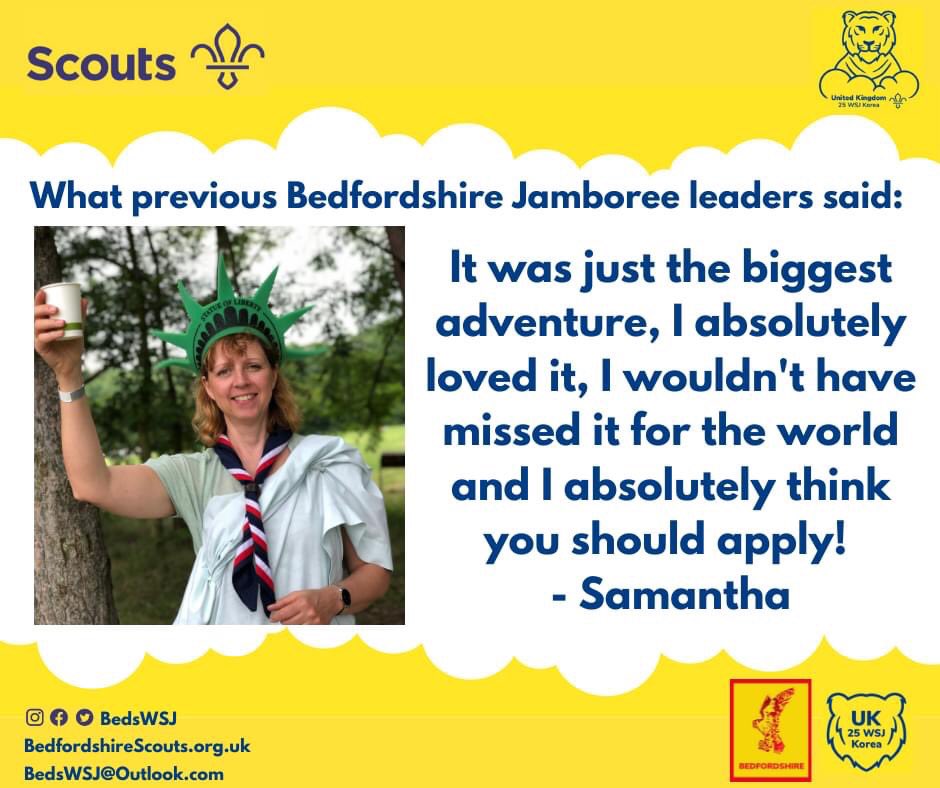 Bedfordshire World Scout Jamboree Unit. tweet media