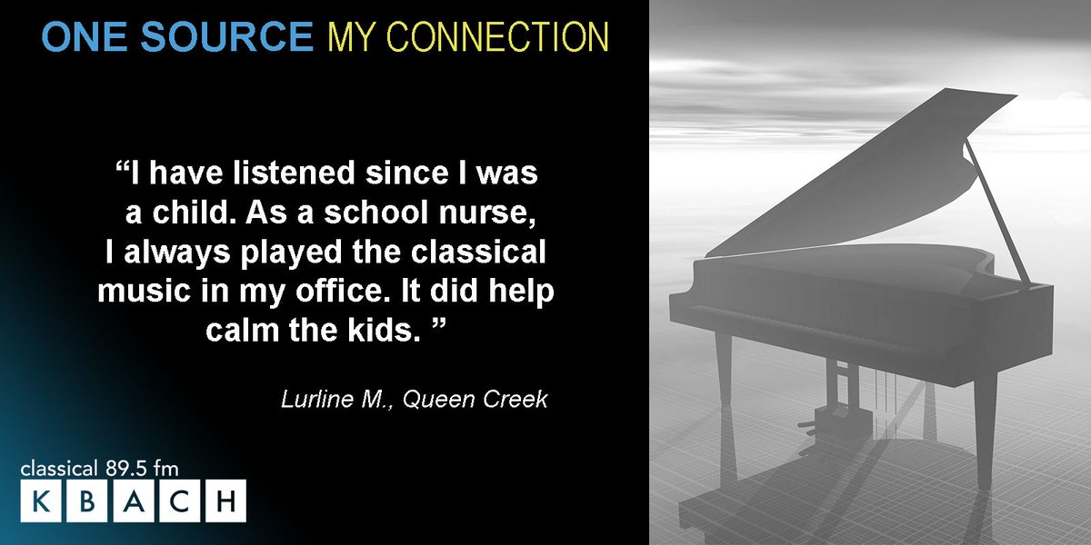 KBAQ's tweet image. Keep carefully curated classical music in your ear all 2021 with KBACH. How? You can support the music through a membership. Find out how here: bit.ly/2nYUHqk.
#MyConnection