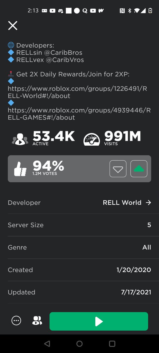 ZoneArk1's tweet photo. 9 million more Visits on Shindo Life before the big 1 billion where @RELLGames release the two 500 spin codes such a big achievement for such a successful game like jailbreak, Murder Mystery, and Adopt me have hit, Hope they continue growing and best of luck in the future. https://t.co/MyOH0NEzcb