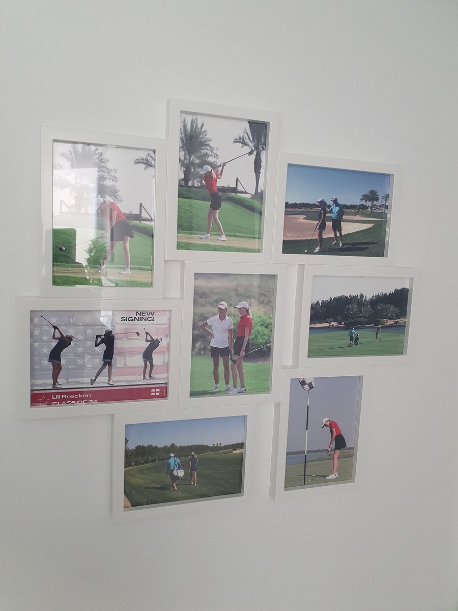 Put a few photos of @lilibgolf together today. Love the middle one of her and Lara (aka crash and divot) but super proud of the <a href="/ProdreamUSA/">ProDreamUSA - US College Golf Placement</a> class of 24 picture. The caddie is <a href="/steveruttergolf/">Steve Rutter</a> not me 🤣