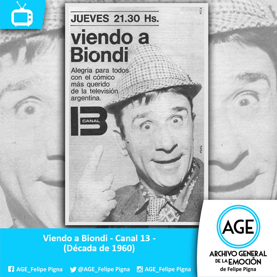 AGE_FelipePigna's tweet photo. ¿Te acordás de Viendo a Biondi? #Televisión #Decada1960 #ArchivoGeneraldelaEmocion https://t.co/DISUmKS3qV