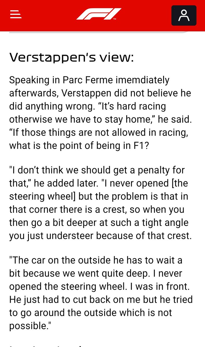 chhaparia_naman's tweet photo. @Max33Verstappen Very different from what you had to say in 2019 Austrian GP. When you did something very similar to Leclerc. It was all a part of racing then. Phew! wonder how fast time changes.

#Formula1 #BritishGP #BritishGrandPrix #lewishamilton #MaxVerstappen https://t.co/ByDIcObH4z