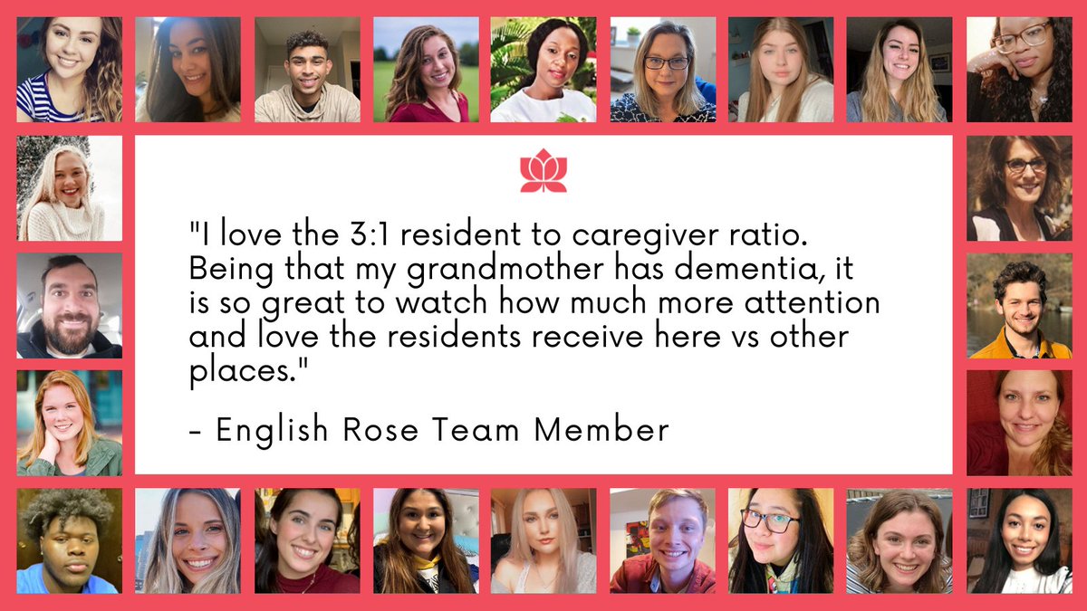 English Rose caregivers are incredible. Their passion and dedication shine through every day as we work toward a common goal; to continue to provide the absolute best memory care available.

#ERexperience #passion #dedication #caregiver
