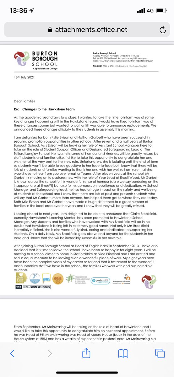 Hawkstone School tweet media