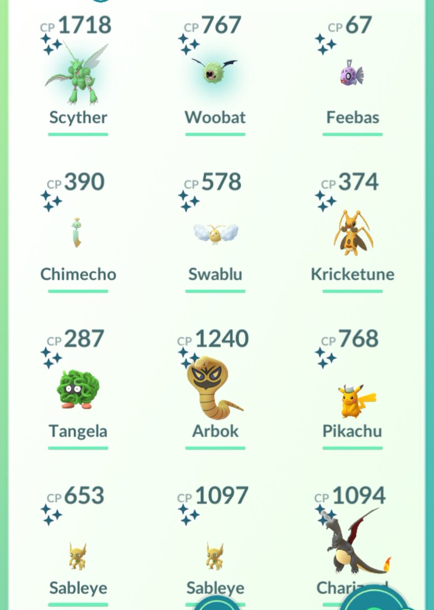 3115Game's tweet photo. These are the Shinies that I've been able to snag over this #PokemonGOFest2021 ! https://t.co/diBKft3vyK