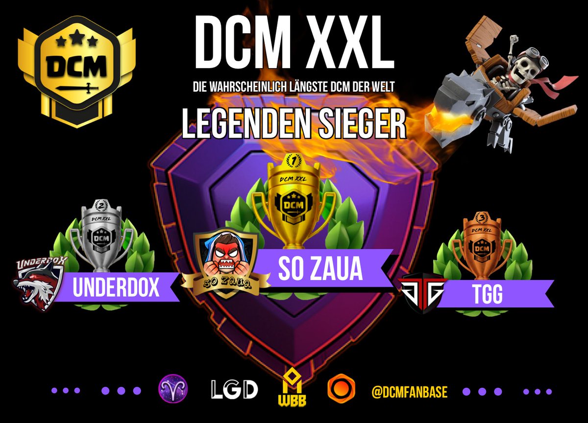 Herzlichen Glückwunsch an #SoZaua, die Sieger der <a href="/DCMRh14/">DCM</a> XXL-Legenden! 🥇
