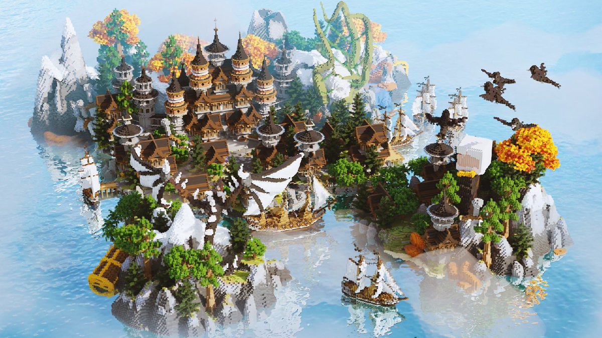 Lobby/Hub Dragon &amp; witcher 
==========
Built by <a href="/AlexsandrXyaran/">Construct Studios</a> 
Render <a href="/iAleM_/">AleM</a> 

Auction on mc-m : mc-market.org/threads/671673/