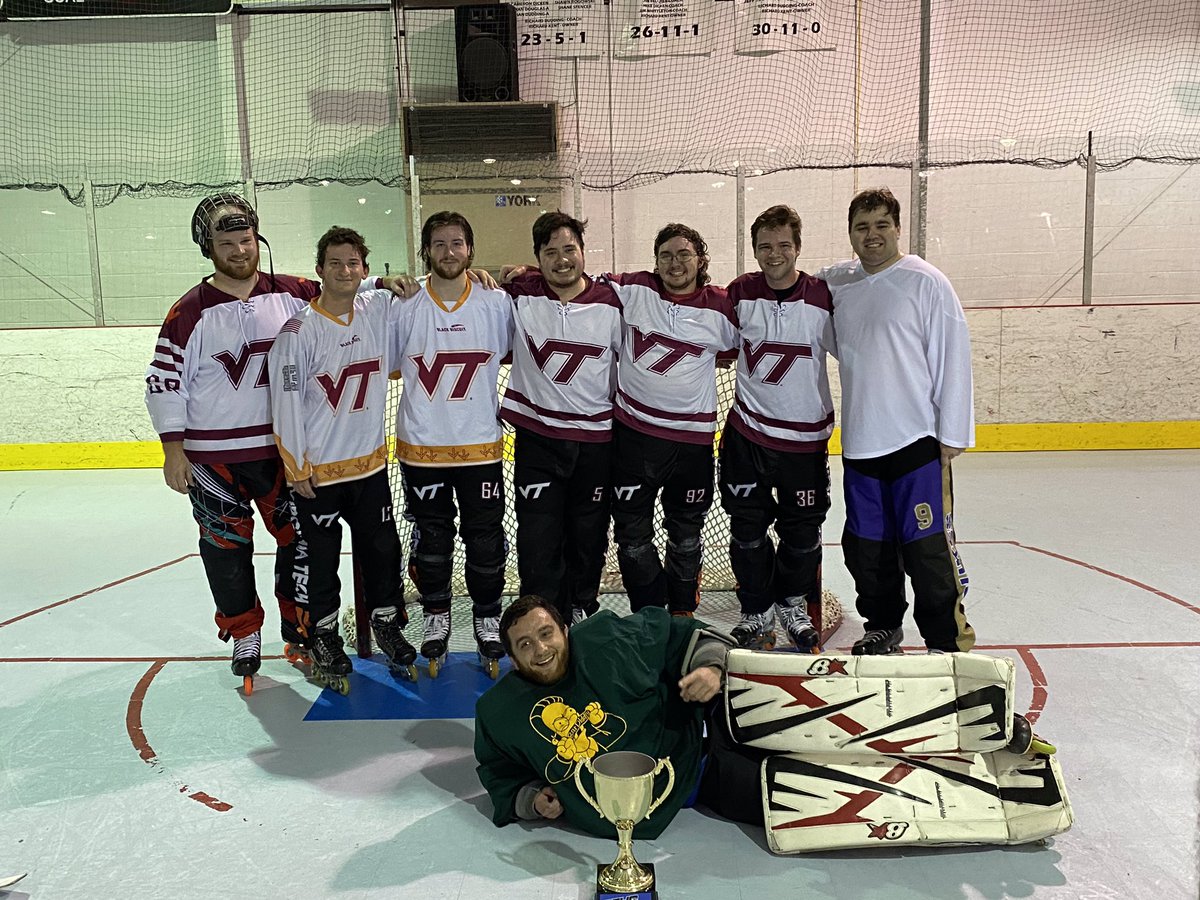 Congrats to some of our players and recent alumni on winning gold this weekend at the ECHO Tournament!🏆 

Only a couple more weeks till the Fall semester!

#GoHokies 🦃🏒
